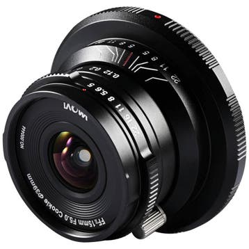 Laowa 15mm f/5 Cookie FF AA Nikon Z Black, Ophalen of Verzenden, Nieuw, Groothoeklens