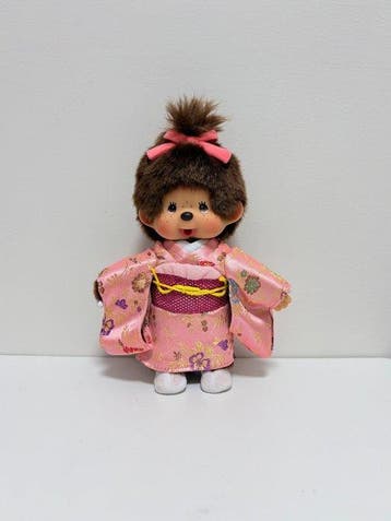 Sekiguchi - Pop Monchhichi pink kimono girl doll - 2010-2020