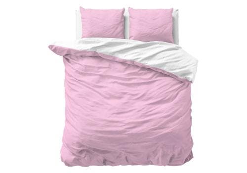 Sleeptime Twin Face Roze/Wit - 240 x 220, Huis en Inrichting, Slaapkamer | Beddengoed