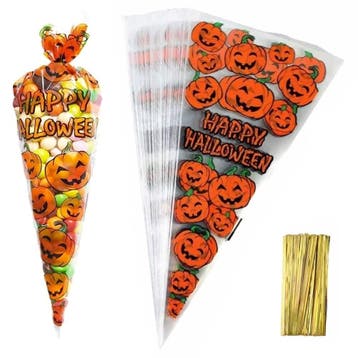 Fako Bijoux - 15x Cellofaan Puntzakken Halloween 34x17cm -, Diversen, Verzenden, Nieuw
