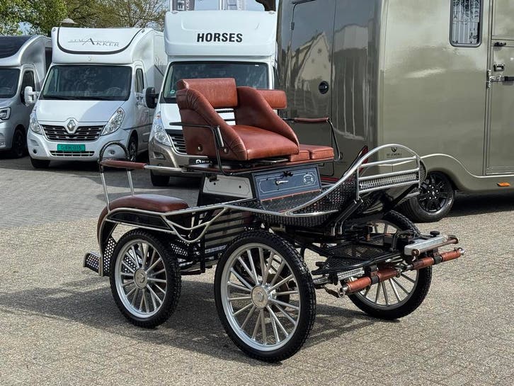 Enkelspan /  Tweespan / Clever / Marathonwagen / Koets, Dieren en Toebehoren, Rijtuigen en Koetsen, Gebruikt, Paard of Pony