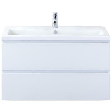 Vogue Badmeubelset 100 cm - Greeplijst in Kleur - Wit, Ophalen of Verzenden, Nieuw