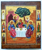 Icoon - Opstanding (Anastasis) - Russische orthodoxe icoon, Antiek en Kunst, Antiek | Boeken en Bijbels