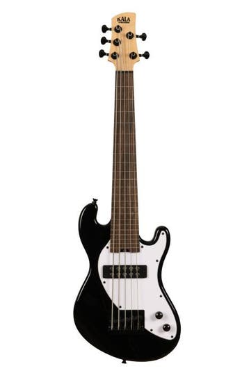 Kala Solid Body 5-String Jet Black Fretless U-BASS, Verzenden, Nieuw