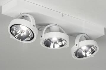 Rietveld Spots - Wit - Aluminium, Verzenden, Nieuw
