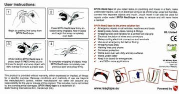 25.4mm grijs ResQ-tape vulkaniserende tape, Verzenden, Nieuw