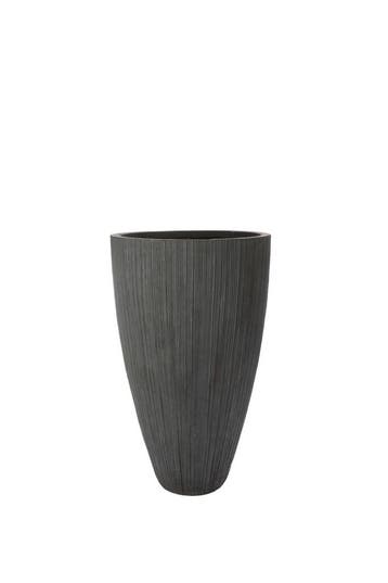 Plantenbak Fiberclay  Ø 41 x H 65 cm Antraciet, Verzenden, Nieuw, Rond