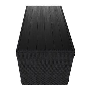 Loungeset / Tuinset Jamaika - 2-in-1 - Polyrotan - Zwart / G, Verzenden, Nieuw