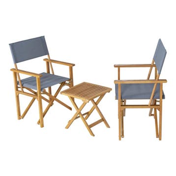 Bistroset Capistrello 3-delig tuintafel met 2 tuinstoelen ho, Tuin en Terras, Verzenden, Nieuw