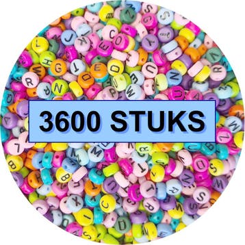 Fako Bijoux - Letterkralen Rond Bulk - Letter Beads -, Verzenden, Nieuw