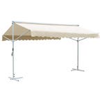 vidaXL Luifel vrijstaand 500x300 cm crème, Tuin en Terras, Zonneschermen, Verzenden, Nieuw