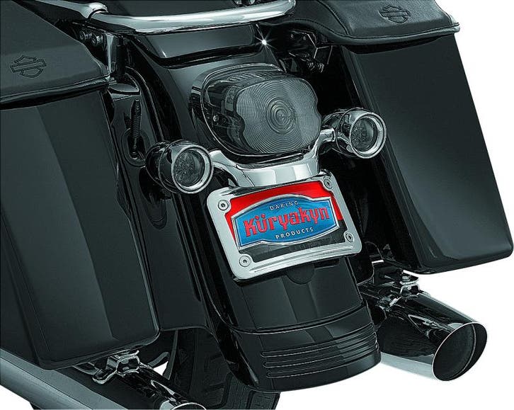 Kuryakyn Curved License Plate Mount Chrome, Auto diversen, Tuning en Styling, Ophalen of Verzenden