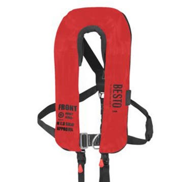 Besto SOLAS Automatisch Reddingsvest 220N Twin Chamber Rood, Watersport en Boten, Watersportkleding, Ophalen of Verzenden, Nieuw