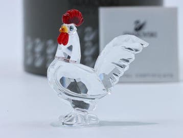 Figuur - Swarovski - Haan met rode kuif (Boxed +
