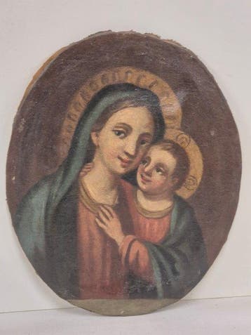 Italiaanse school (XVII) - Madonna con Gesù Bambino