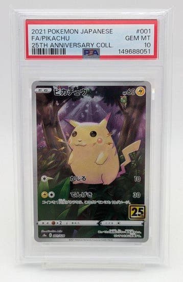 Pokémon - 1 Graded card - Pikachu 001 Promo card, Limited, Nieuw