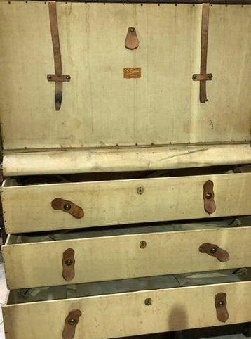 Opbergkoffer - Leder, Hout, Metaal, Canvas