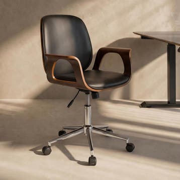 *WOONWINKEL* Kare Design Patron Bureaustoel Walnoot, Verzenden, Nieuw