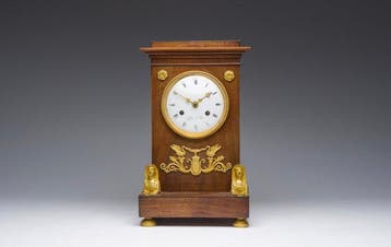 Tafelklok - Colin, Paris Empire - Mahonie - 1800-1850 -