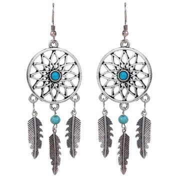 Fako Bijoux - Oorbellen - Dromenvanger - Turquoise Kraal, Verzenden, Nieuw