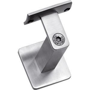 Intersteel Leuninghouder zwaar vierkant vlak rvs, Verzenden, Nieuw