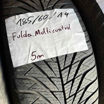2 x Fulda 185-60-14 4 Seizoenbanden 5mm, 14 inch, Gebruikt, All Season, Band(en)