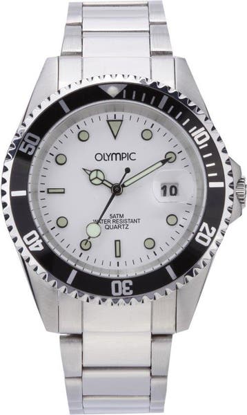 Olympic OL89HSS008 Horloge - Staal - Zilverkleurig - 39,5 mm, Sieraden, Tassen en Uiterlijk, Verzenden, Nieuw