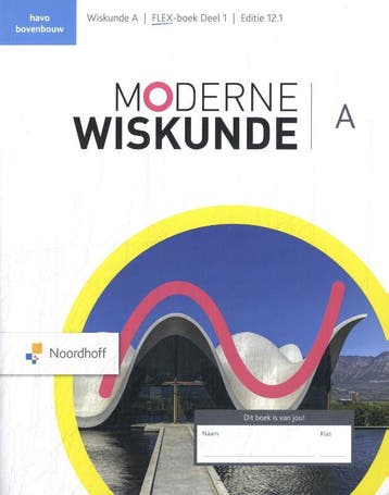 Moderne Wiskunde havo bovenbouw flex boek 1 9789001054526, Zo goed als nieuw