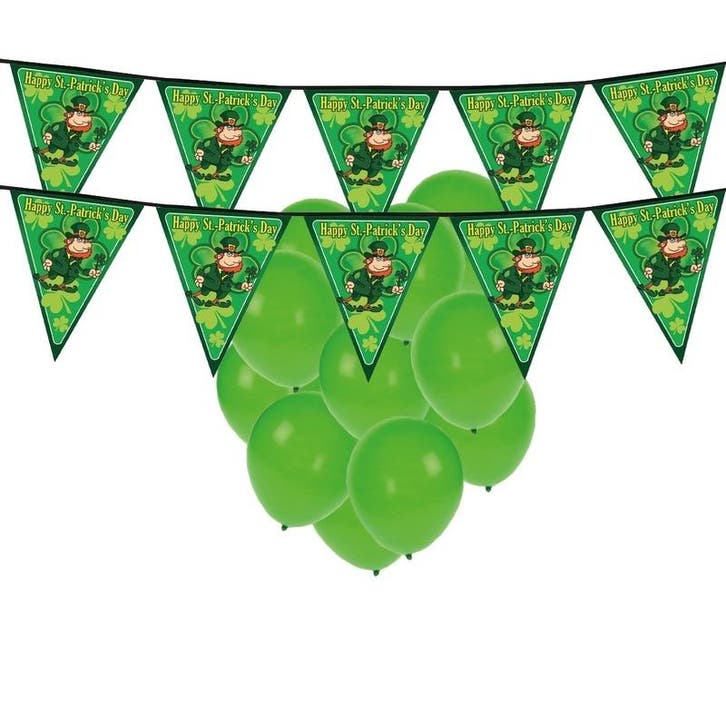 Feestartikelen St. Patricks Day versiering met ballonnen e.., Hobby en Vrije tijd, Feestartikelen, Ophalen of Verzenden