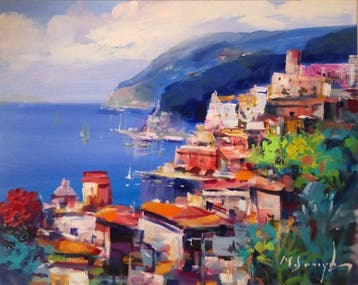 Mario Smeraglia (1950) - Paesaggio Astratto