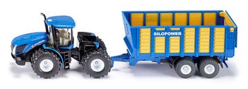 Siku new holland tractor met hooiwagen 1:50, Ophalen of Verzenden, Nieuw