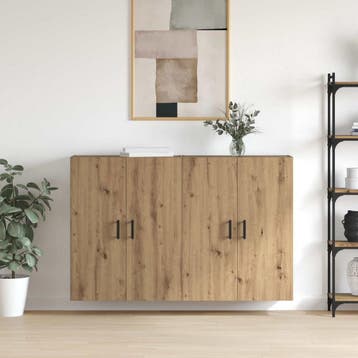 vidaXL Wandkast 2 pcs Artisan Eiken 69,5 x 34 x 90 cm, Minder dan 50 cm, Verzenden, Nieuw, Minder dan 100 cm