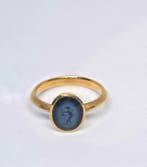 Oud-Romeins Goud Gouden ring met een intaglio (met