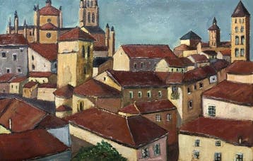 École Espagnole (1950s) - Les Toits de Ségovie