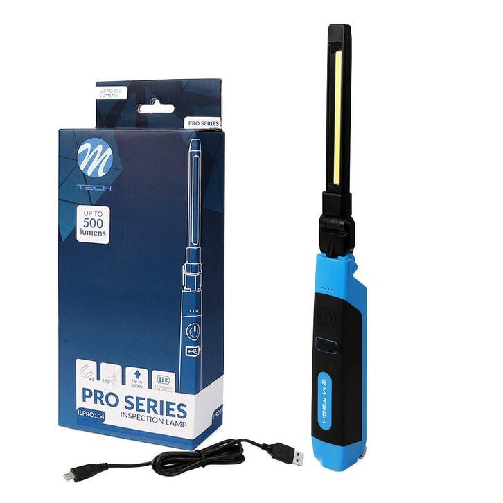 M-Tech LED inspectie / looplamp - oplaadbaar - 500 Lumen, Auto diversen, Autogereedschap, Nieuw, Verzenden