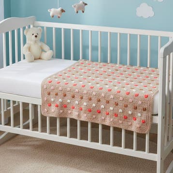 Babydeken Haken met Kleine Hartjes - Haakpret Anja Toonen, Ophalen of Verzenden, Nieuw