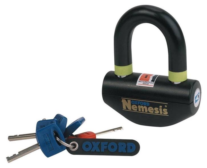 Nemesis schijfremslot Oxford, Motoren, Kleding | Motorhelmen, Verzenden