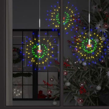 vidaXL Kerstverlichting vuurwerk 140 LEDs buiten 20 cm, Diversen, Kerst, Verzenden, Nieuw