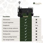 EasLife Bolderkar - Opvouwbare bolderwagen met regen Hoes -, Ophalen of Verzenden, Nieuw