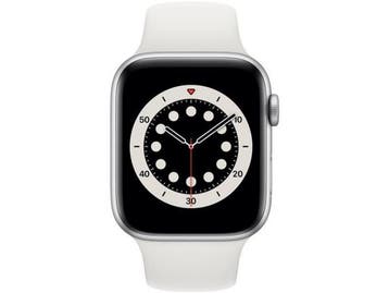 Apple Watch Series 6 - 44mm - Aluminium - Zilver - GPS +, Sieraden, Tassen en Uiterlijk, Smartwatches, Verzenden, Zo goed als nieuw
