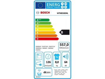 Bosch WTN85383NL - Condensdroger - Startuitstel -, Verzenden, Zo goed als nieuw