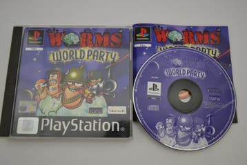 Worms - World Party (PS1 PAL), Verzenden, Zo goed als nieuw