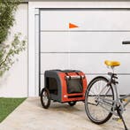 vidaXL Hondenfietstrailer oxford stof en ijzer oranje en, Dieren en Toebehoren, Verzenden, Nieuw