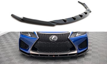Voorspoiler V.2 Lexus GS F Mk4 FL Maxton Glans Zwart, Auto-onderdelen, Ophalen of Verzenden, Nieuw