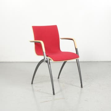 Vergaderstoel Artifort Zeno - Rood - Vaste armsteunen, Ophalen of Verzenden, Nieuw