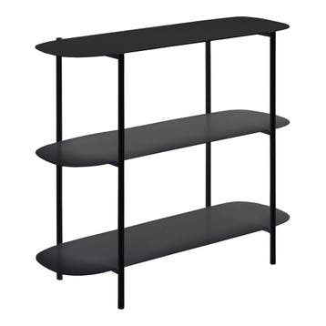 [en.casa] Console tafel Enebakk sidetable 70x90x32 cm zwart, Verzenden, Nieuw