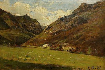Lorenzo Delleani (1840-1 - Paesaggio piemontese