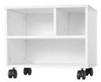 Verrijdbare Printertafel – Opbergkast met 3 Open Vakken, Verzenden, Nieuw in verpakking