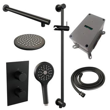 Brauer Black Carving Thermostatische Regendoucheset Inbouw -, Ophalen of Verzenden, Nieuw