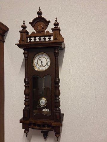 Wandklok - Hout - 1970-1980 - Westminster regulateur